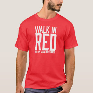 Gå i röd Tshirt Tee