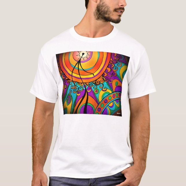 Gå i solvitT-tröja T-shirt (Framsida)