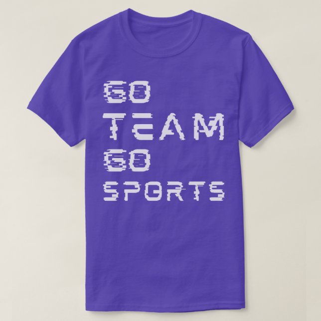 Gå i teamet och sport t shirt (Design framsida)