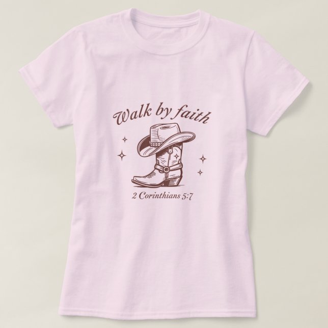 gå i tro t shirt (Design framsida)