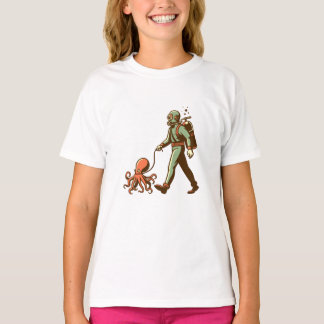 Gå igenom bläckfisken t shirt