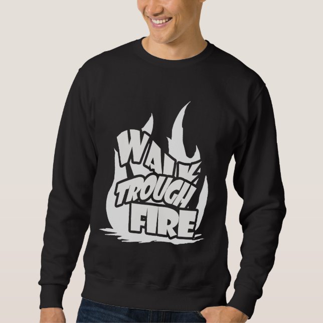 Gå igenom brand lång ärmad tröja (Framsida)