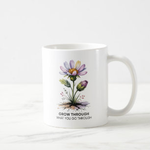 Gå igenom det du går igenom inspirerande kaffemugg
