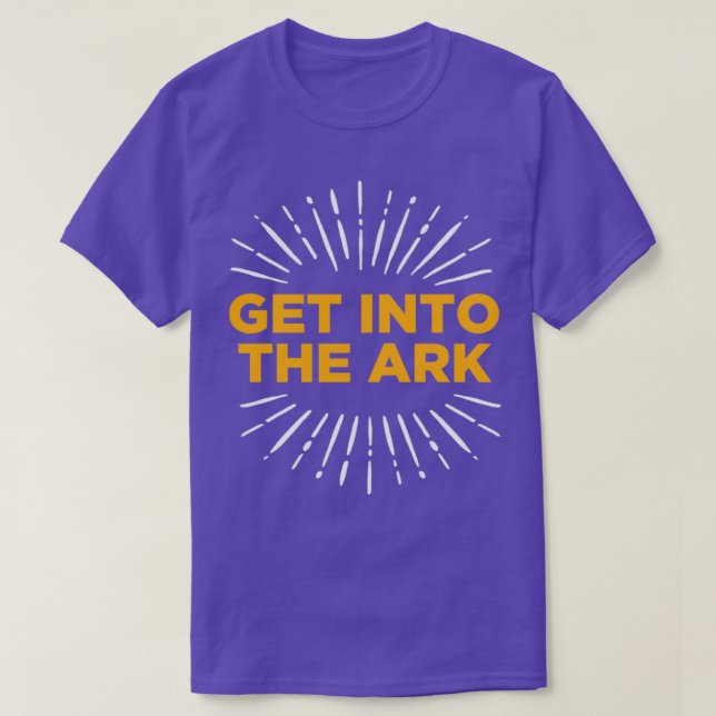 Gå in i Ark till Ark Gud T Shirt (Design framsida)