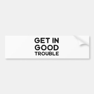 Gå in i Bra Trouble Policy Gift Bildekal
