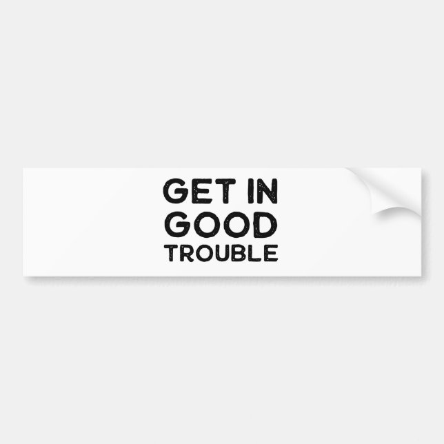 Gå in i Bra Trouble Policy Gift Bildekal (Framsidan)
