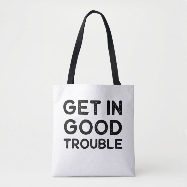 Gå in i Bra Trouble Policy Gift Tygkasse (Framsida)