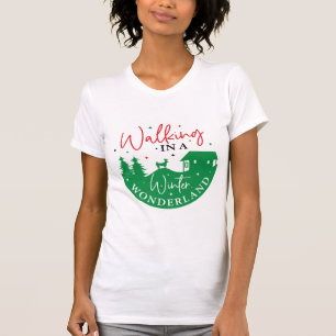 Gå in i en vinter Wonderland Humous T Shirt