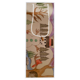 Gå in i en vinter Wonderland Vin Gift Bag