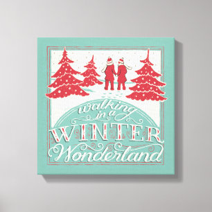 Gå in i ett vinter Wonderland Canvastryck