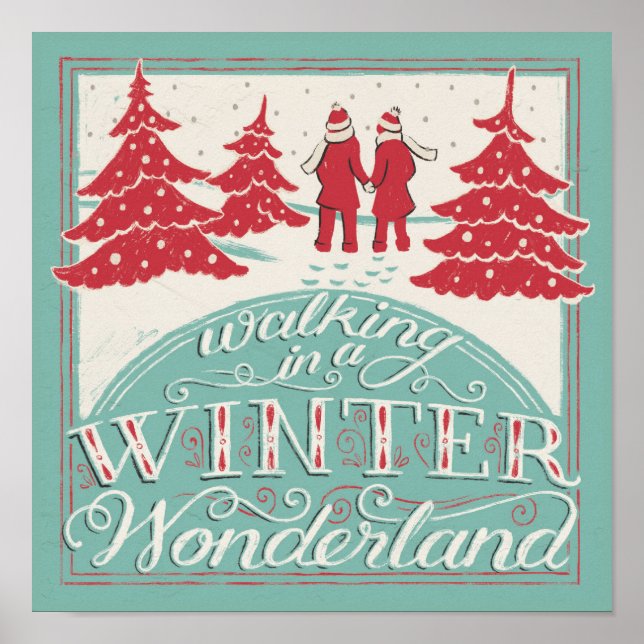 Gå in i ett vinter Wonderland Poster (Framsidan)