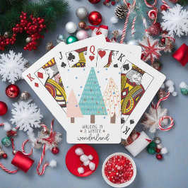 Gå in i ett Winter Wonderland - Jul - Casinokort