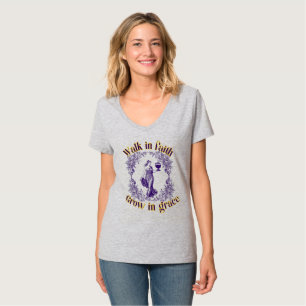 Gå in i Faith Grow in Grace T Shirt