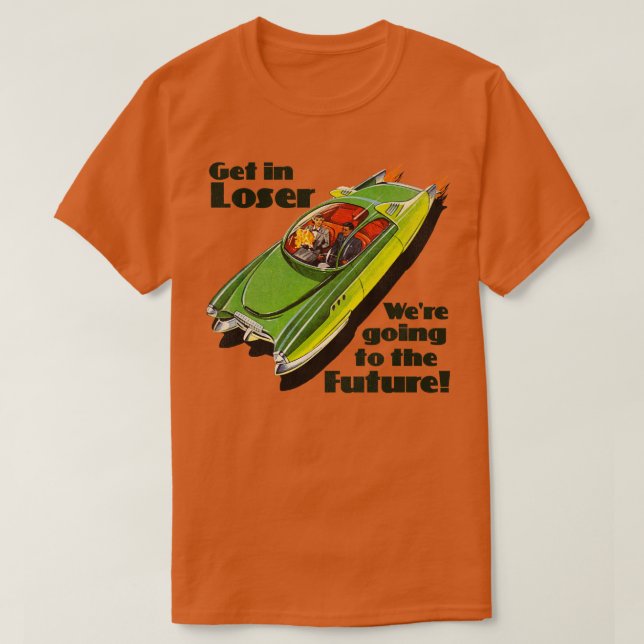 Gå in i förloraren till framtiden t shirt (Design framsida)