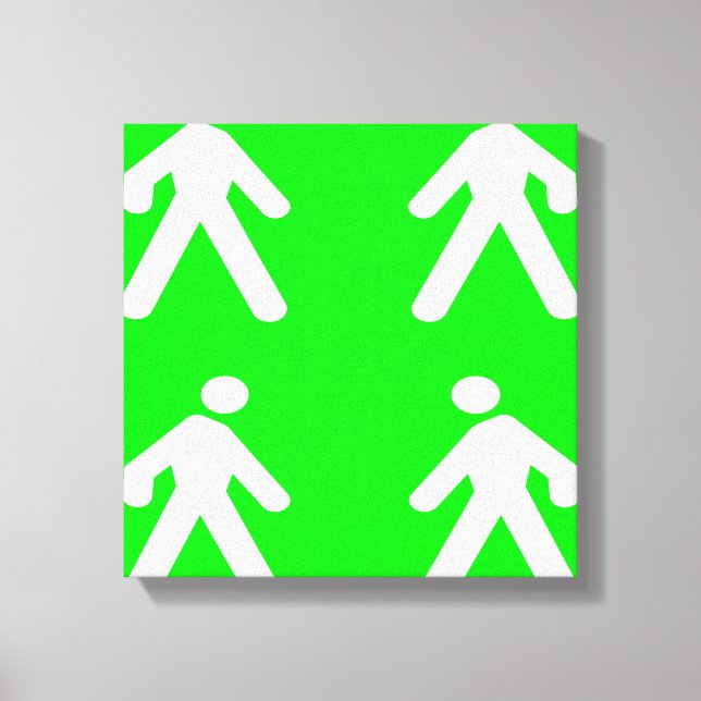 Gå in i grönten canvastryck (Framsida)