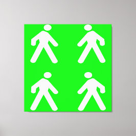 Gå in i grönten canvastryck