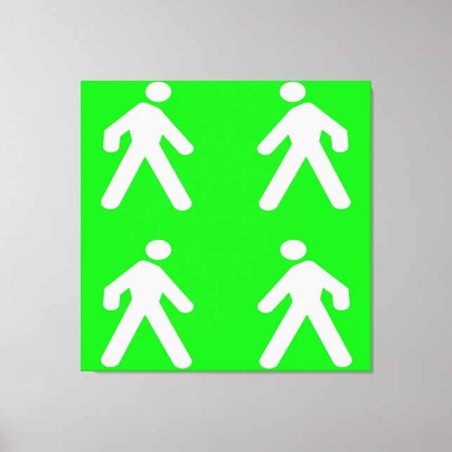 Gå in i grönten canvastryck (Framsida)