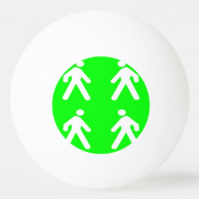 Gå in i grönten pingisboll (Framsidan)