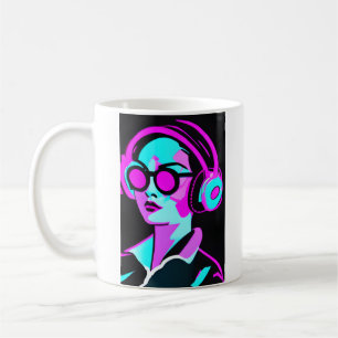 Gå in i Groove Psykedelisk konst Kaffemugg
