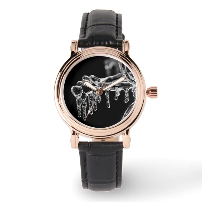 gå in i isig vinter armbandsur (Framsida)