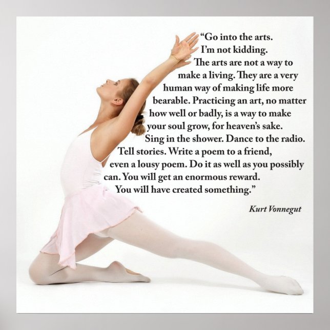 Gå in i konstens Poster, 24 x 24 tum Poster (Framsidan)