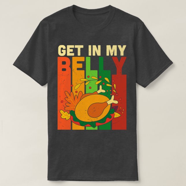 Gå in i min belly t shirt (Design framsida)