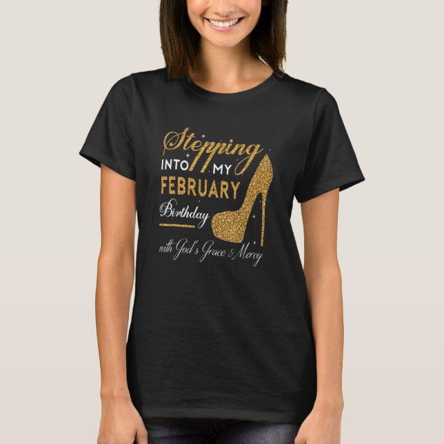 Gå in i mina Högklackar i februari med T Shirt (Framsida)