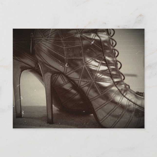 Gå in i mina skor vykort (Framsida)