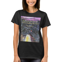 Gå in i Mörken med FAITH Bok T-Shirt