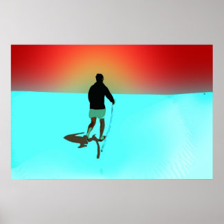 Gå in i öknen poster