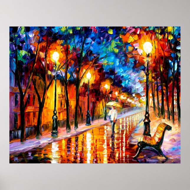 Gå in i Rain Poster (Framsidan)