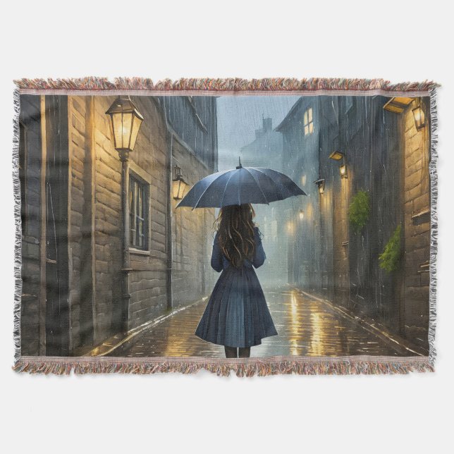 Gå in i regnet filt (Framsidan)