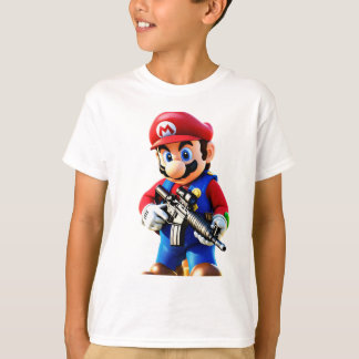 "Gå in i Retro Coolness med vår vita Mario Pri T Shirt