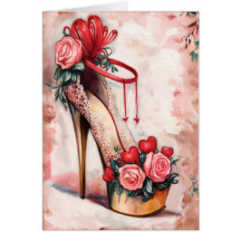 Gå in i Romantik Hälsningskort