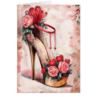 Gå in i Romantik Hälsningskort