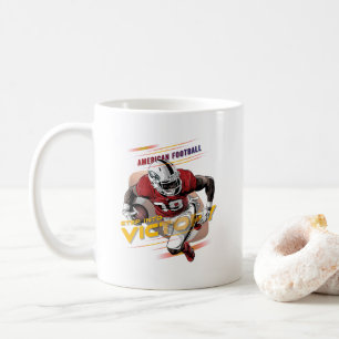 Gå in i segern Amerikansk fotboll #11 Klassiker Kaffemugg
