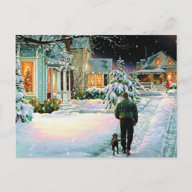 Gå in i Snö Vykort (Framsida)