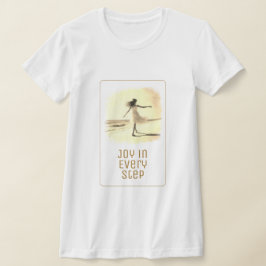 "Gå in i varje steg" - gyllene version T Shirt