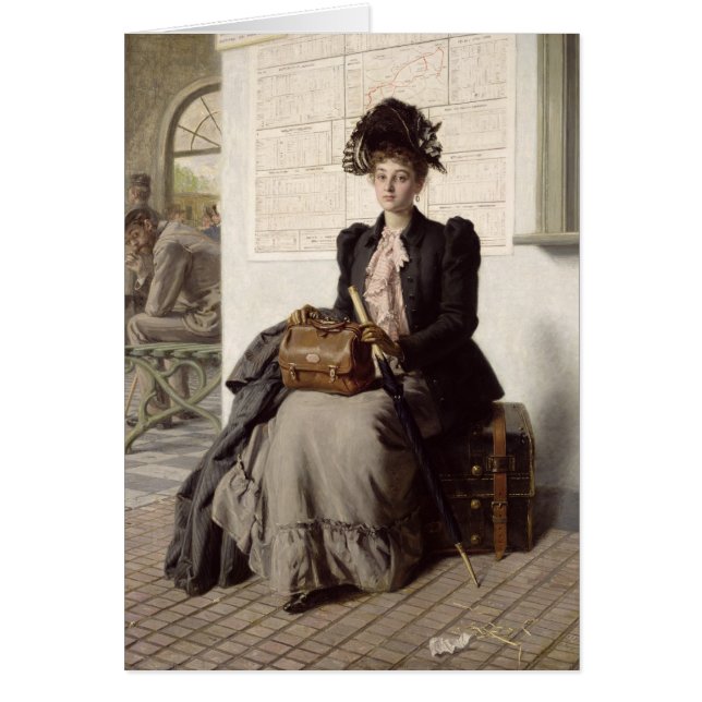 Gå in i världen hälsningskort (Framsidan)