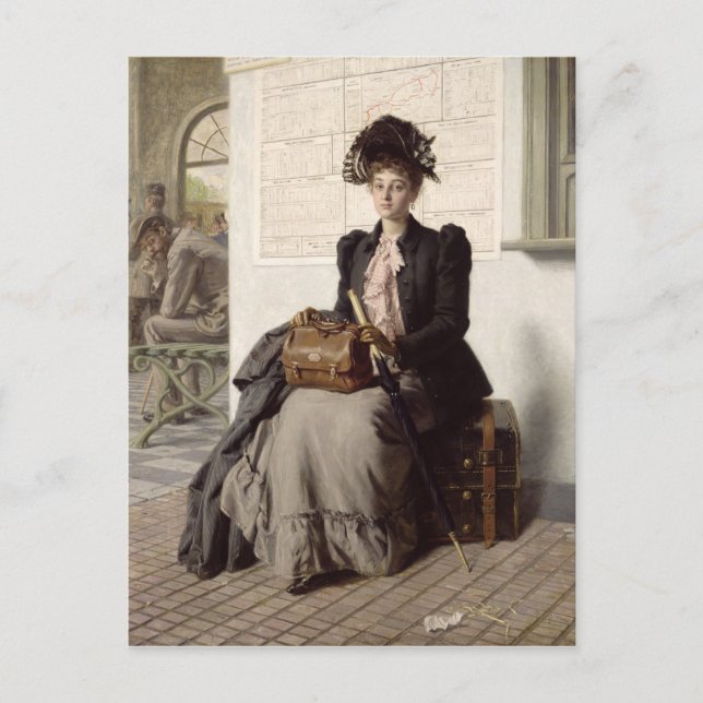 Gå in i världen vykort (Framsida)