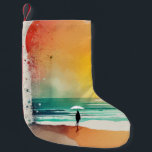 Gå in på Vinkara Abstrakt Beach Art Liten Julstrumpa<br><div class="desc">För in stranden i ditt hem med den här fantastiska abstrakten på vattenfärgen. En figur som går in i vågar en solig dag. Perfekt för vardagsrummet, sovrummet eller kontoret. Den här utskriften är en underbar gåva till alla som kärlekar strand- eller abstrakt konst. Du kan börja dekorera högerna av rymden...</div>