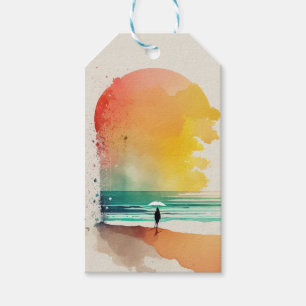 Gå in på Vinkara Abstrakt Beach Art Presentetikett