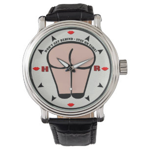 Gå inte bakom - håll dig i tid (Monogrammed) _P Armbandsur