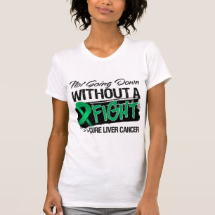 Gå inte besegra utan ett slagsmål - levercancer t shirt