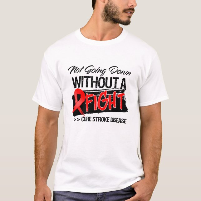 Gå inte besegra utan ett slagsmål - slå sjukdomen tee shirt (Framsida)