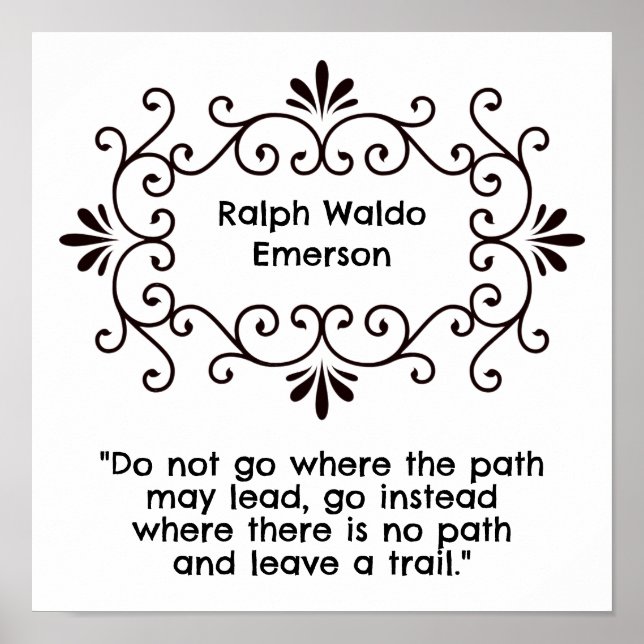 "Gå inte dit väg kan leda dig Poster (Framsidan)