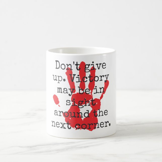 Gå inte framför mig - inspirerande citat kaffemugg (Center)