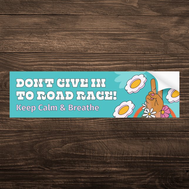 Gå inte Ge in på Road Rage Bildekal (Skapare uppladdad)