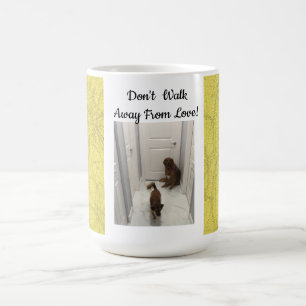 Gå inte! kaffemugg