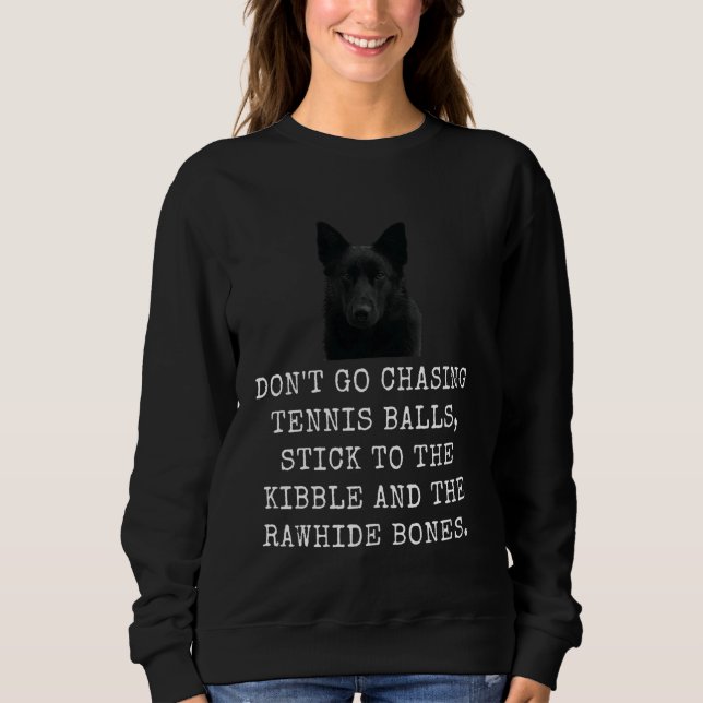 Gå inte och jaga tennis Bollar, håll dig till kibb T Shirt (Framsida)